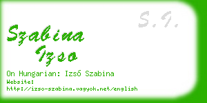 szabina izso business card